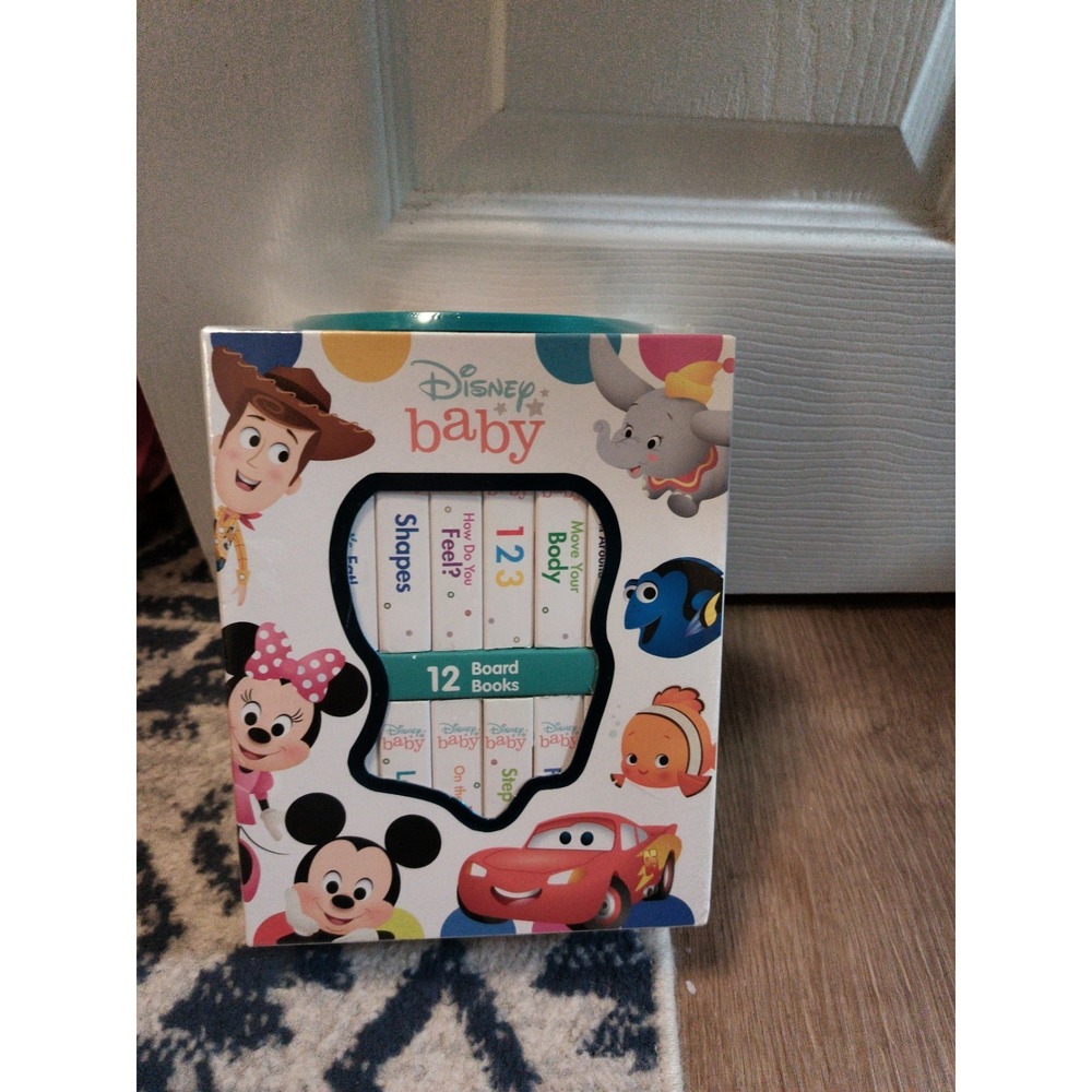 Disney Baby: 12 Sturdy Board Books Early Learning by PI Kids - New & Sealed